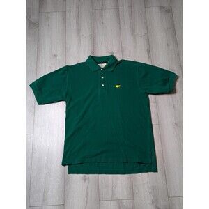 Vintage Masters Golf Polo Shirt Mens Medium Green Augusta National Slazenger